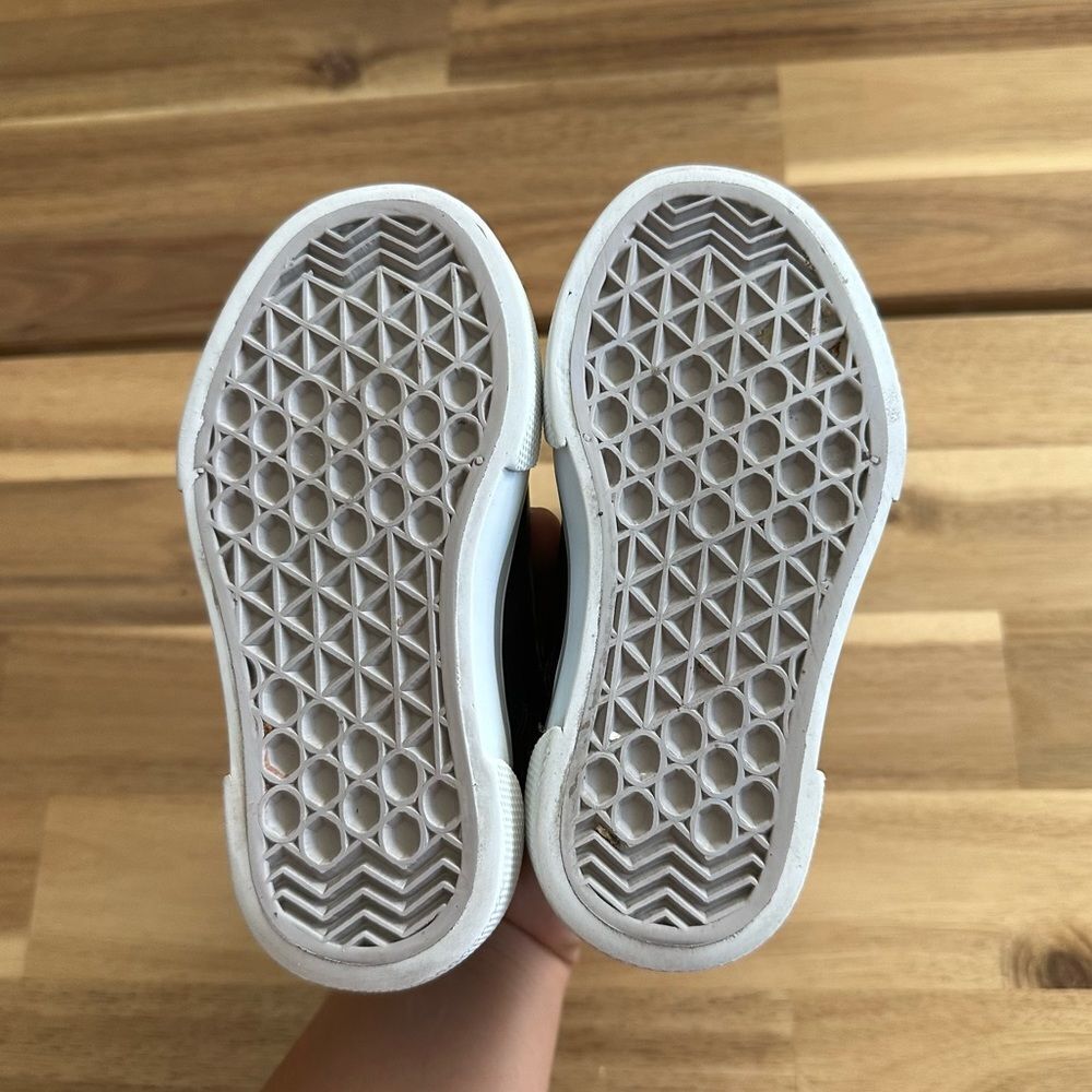 Prada Vitello Soft Black Leather High Top Sneakers Shoes Baby Toddler size 7 - Picture 6 of 7